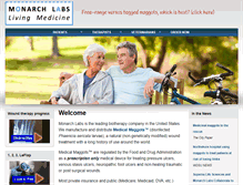 Tablet Screenshot of monarchlabs.com